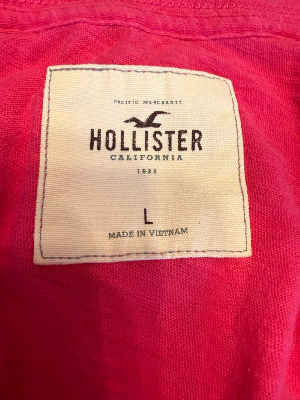Vintage Hollister Pink Babydoll Tee Size L - Picture 2 of 4